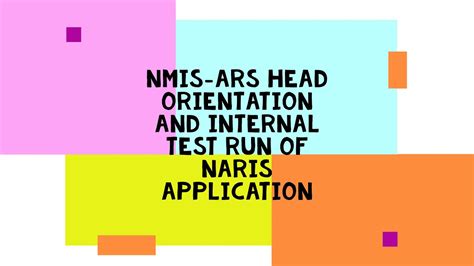 naris nmis|AVP: Accreditation and Registration Information System (NARIS).